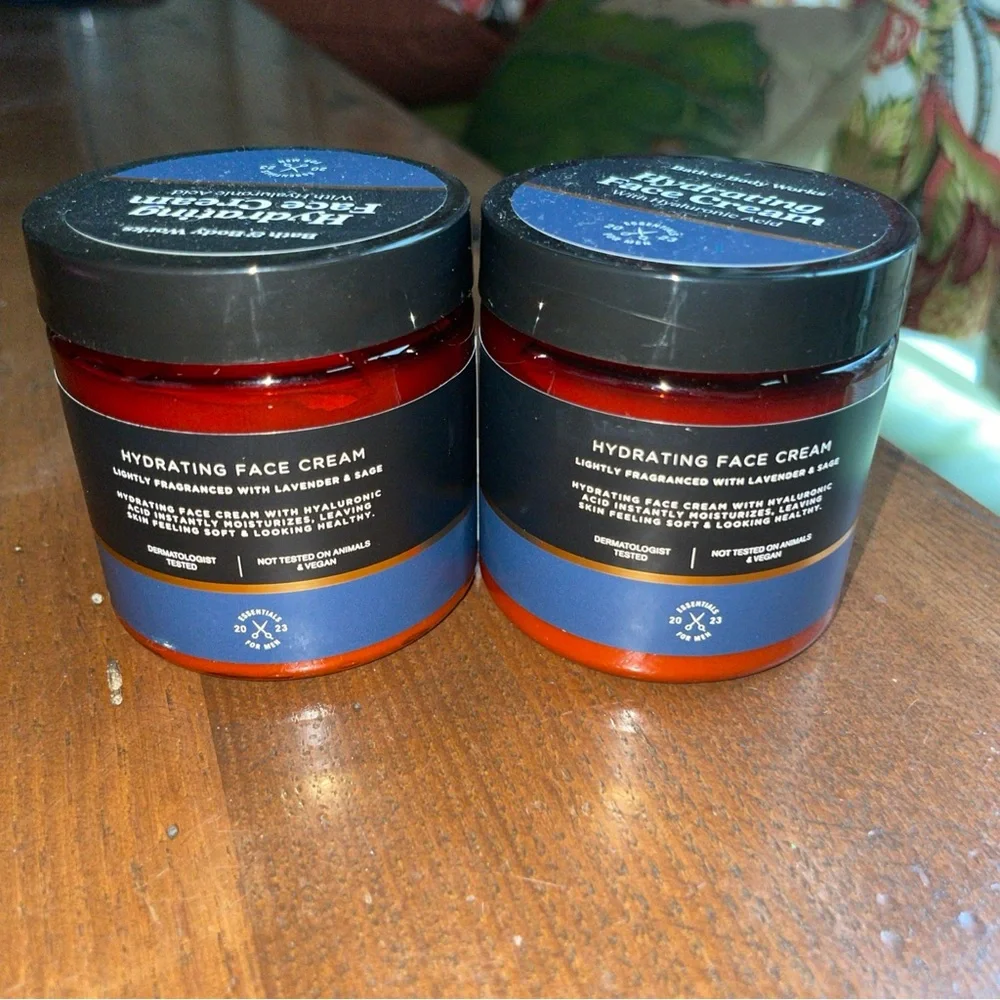 Bath and Body Works Mens Hydrating Face Cream X2